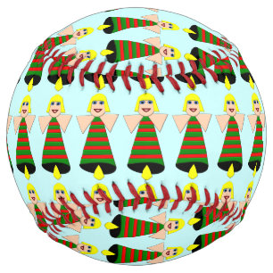 Christmas Angel Bell Softball