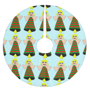 Christmas Angel Bell Tree Skirt