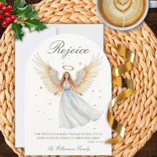 Christmas Angel Bible Verse Christmas Card
