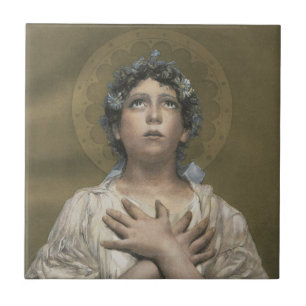 Christmas Angel (by Erulo Eroli) Tile