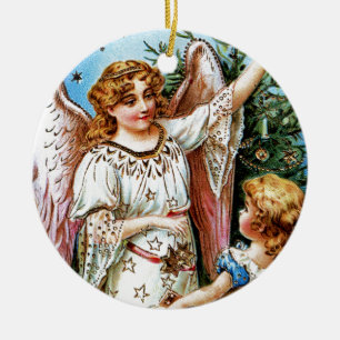 Christmas Angel Ceramic Tree Decoration