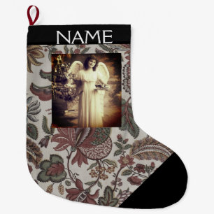 CHRISTMAS ANGEL CUSTOM NAME Christmas Stocking