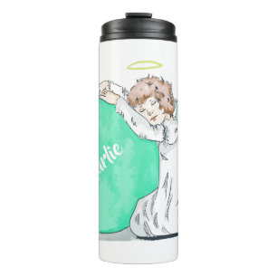 Christmas Angel custom name tumbler