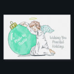 Christmas Angel custom text food labels<br><div class="desc">Original image by freepik.com (used with license),  modified by me. See my store for more Christmas items.</div>