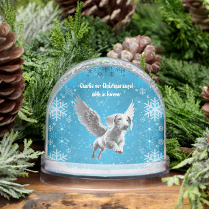 Christmas Angel Dachshund Snowglobe