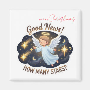 Christmas Angel Good News Math & Counting Game Magnet