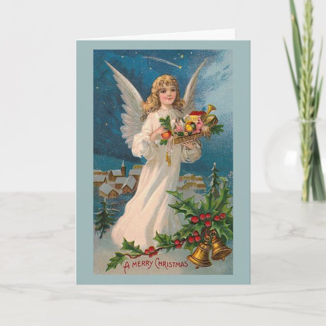 "Christmas Angel" Greeting Card (Front)