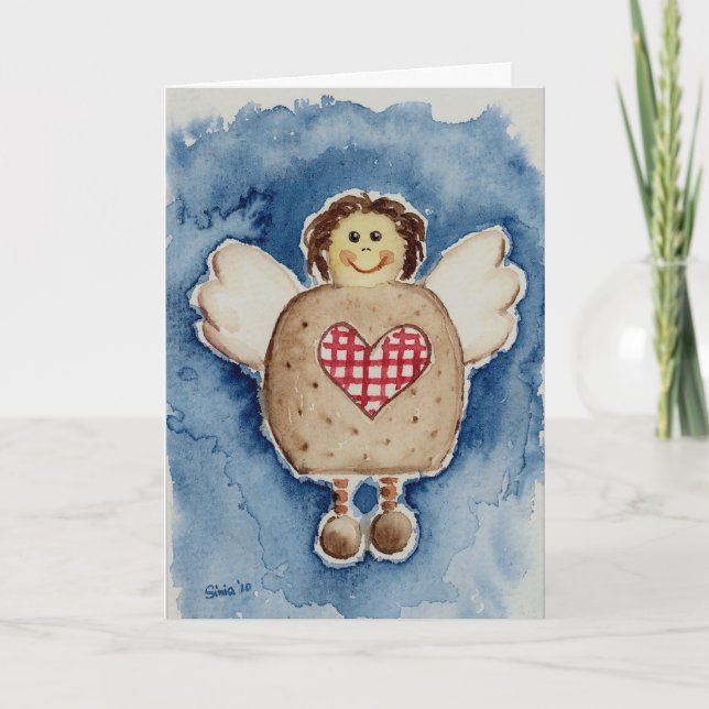 christmas angel holiday card (Front)