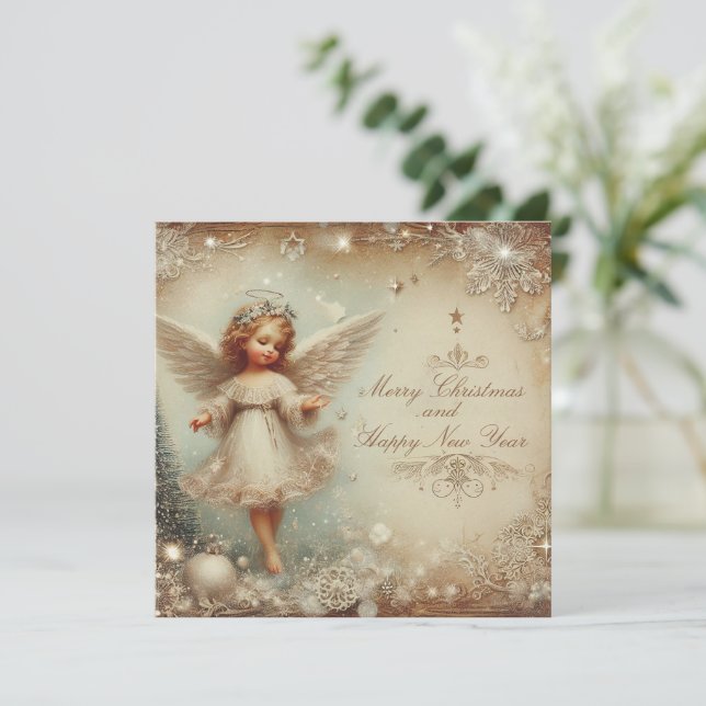 Christmas Angel Holiday Card (Standing Front)