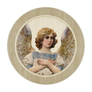 Christmas Angel Holiday Cheeseboard Cookie Plate Cutting Board