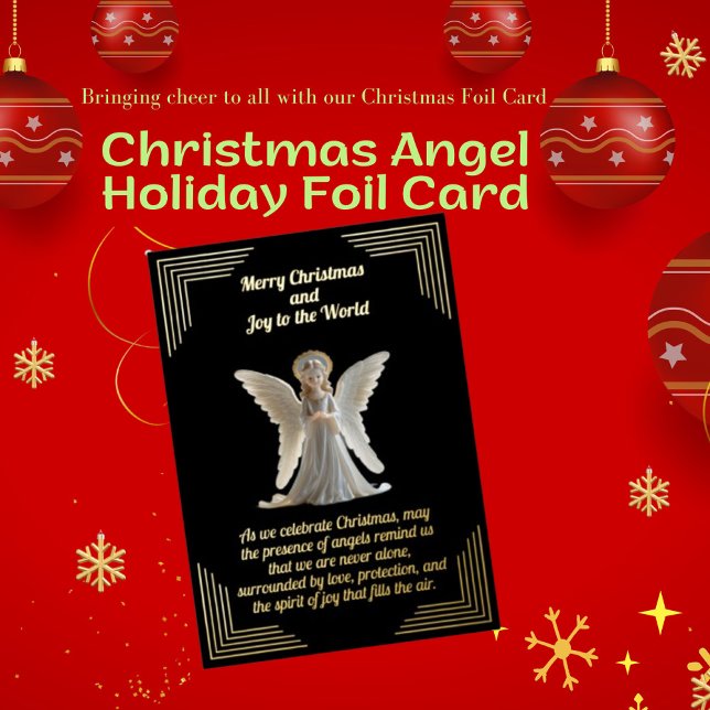 Christmas Angel Holiday Foil Card (Creator Uploaded)