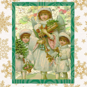 Christmas Angel  Holiday Postcard