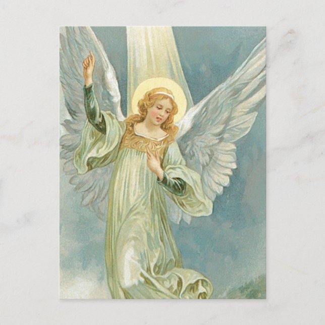 Christmas Angel Holiday Postcard (Front)