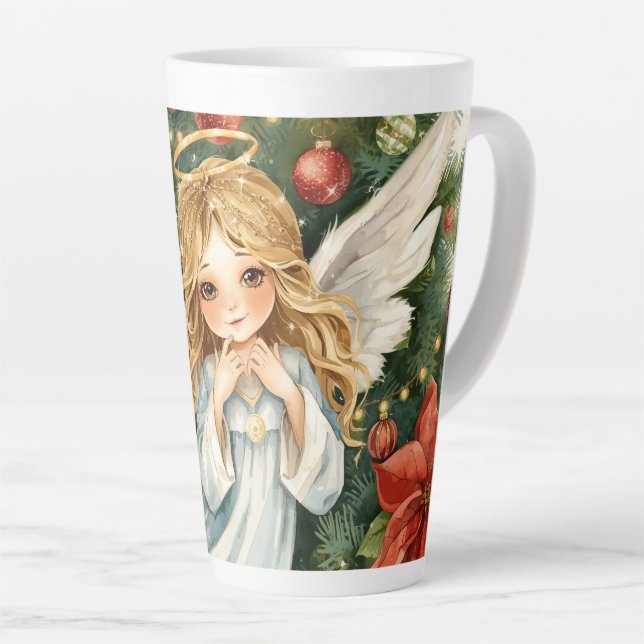 Christmas Angel  Latte Mug (Right Angle)