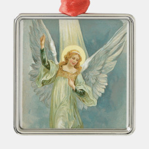 Christmas Angel Metal Tree Decoration
