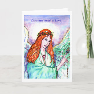Christmas Angel of Love Holiday Card