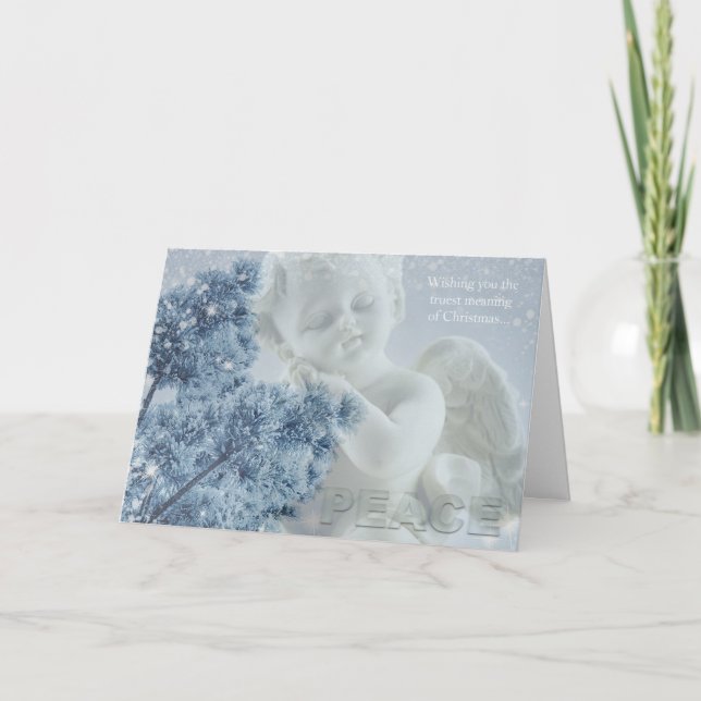 Christmas Angel of Peace Greeting Card (Front)