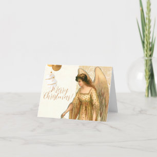 Christmas Angel & Ornaments Holiday Card
