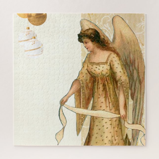 Christmas Angel & Ornaments  Jigsaw Puzzle (Vertical)