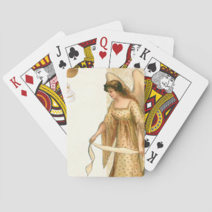 Christmas Angel & Ornaments Playing Cards