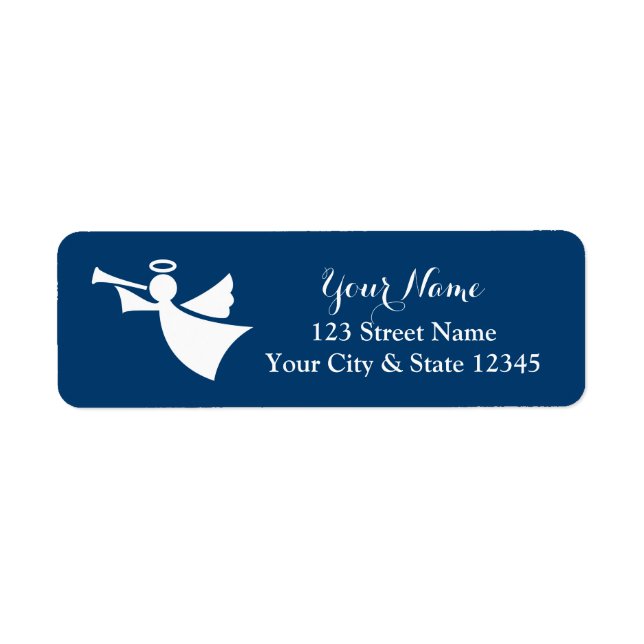 Christmas angel return address labels (Front)