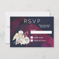Christmas Angel Shepherd with Lambs RSVP