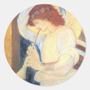 Christmas Angel Stickers Burne-Jones  Gold White