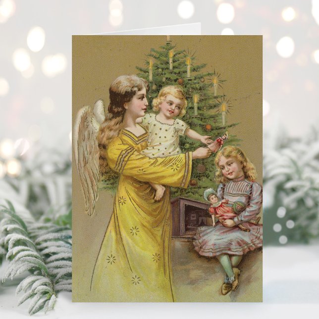 Christmas Angel | Vintage Holiday Card (Creator Uploaded)