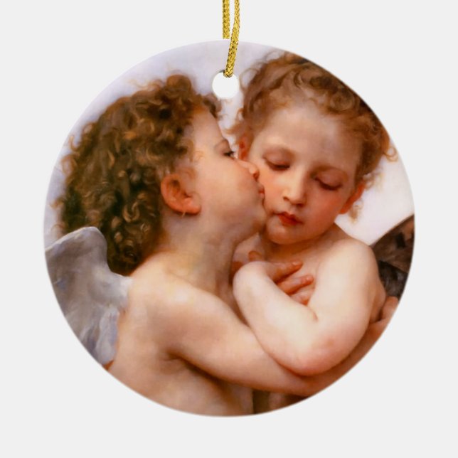 Christmas Angels Ceramic Tree Decoration (Front)