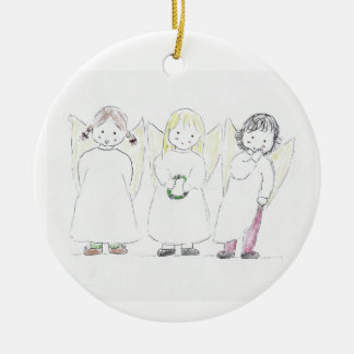 christmas_angels ceramic tree decoration