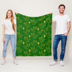 Christmas Angels Fleece Blanket