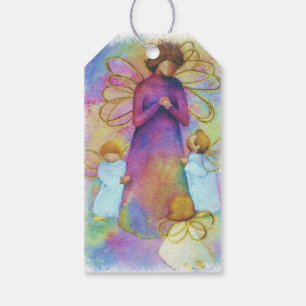 CHRISTMAS ANGELS FROM SANTA CLAUS GIFT TAGS