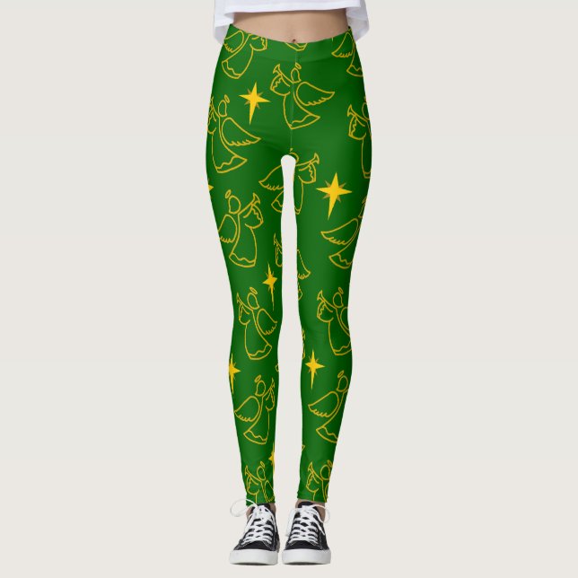 Christmas Angels  Leggings (Front)