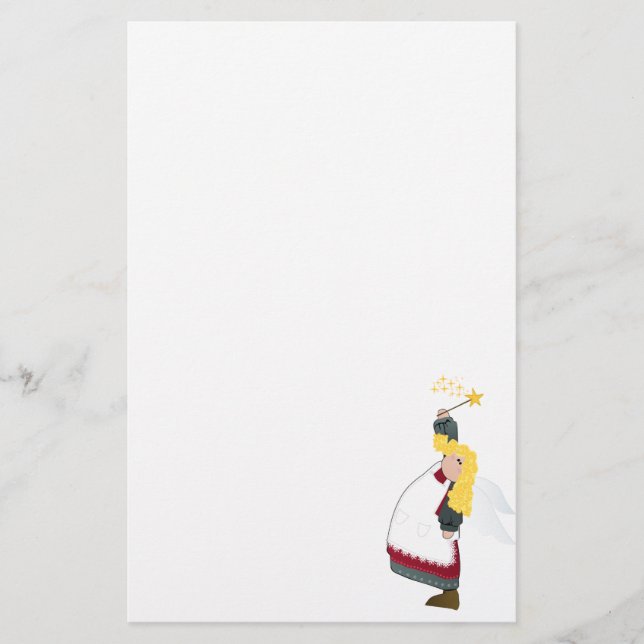 Christmas Angels Letterhead / Stationery (Front)