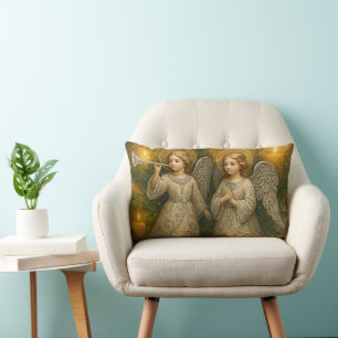 Christmas Angels Lumbar Cushion