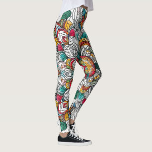 Christmas angels multicolor leggings