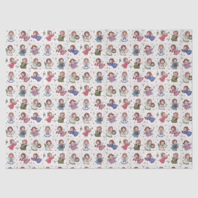 Christmas Angels Tissue Paper (Front)