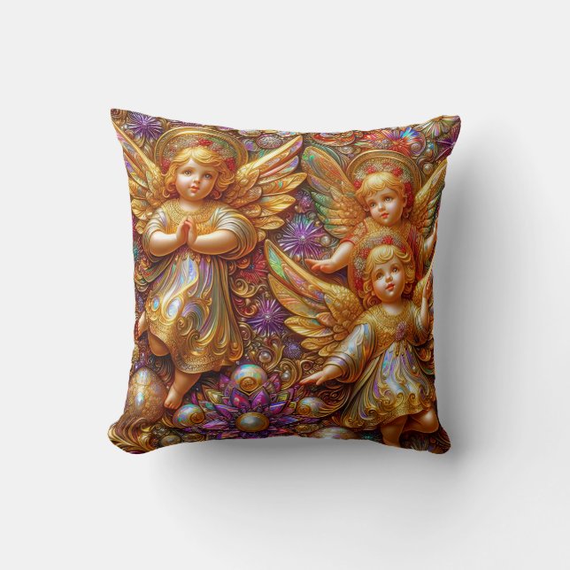 CHRISTMAS ~ Angels Vintage ~ Cushion (Front)