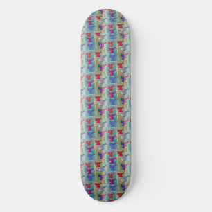 Christmas Angels With Trumpets Skateboard