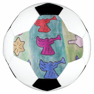 Christmas Angels With Trumpets Soccer Ball