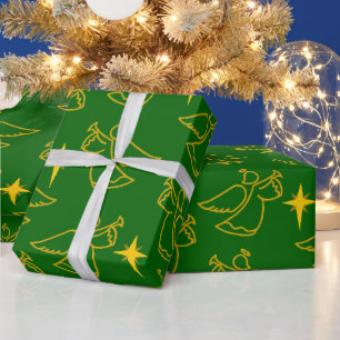 Christmas Angels  Wrapping Paper