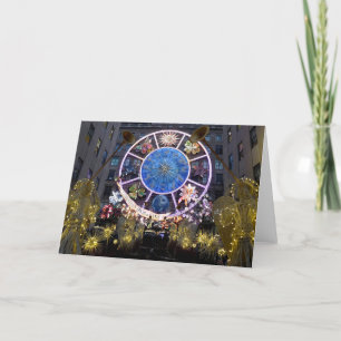 Christmas Angels & Zodiac Wheel, NYC -  Card