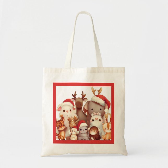 Christmas Animals 3 Tote Bag (Front)