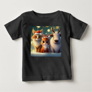 Christmas Animals 5 Baby T-Shirt