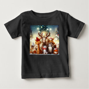 Christmas Animals 7 Baby T-Shirt