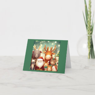 Christmas Animals 8 Holiday Card