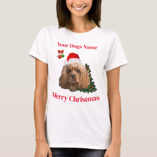 Christmas animals cocker spaniel T-Shirt