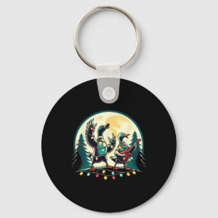 Christmas Animals Cute Ducks Xmas Animal Lovers Du Key Ring