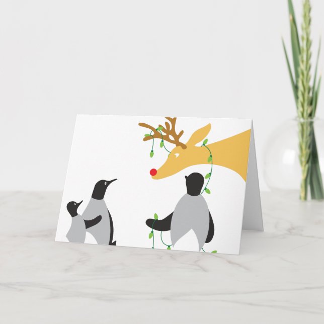 Christmas Animals Holiday Card (Front)