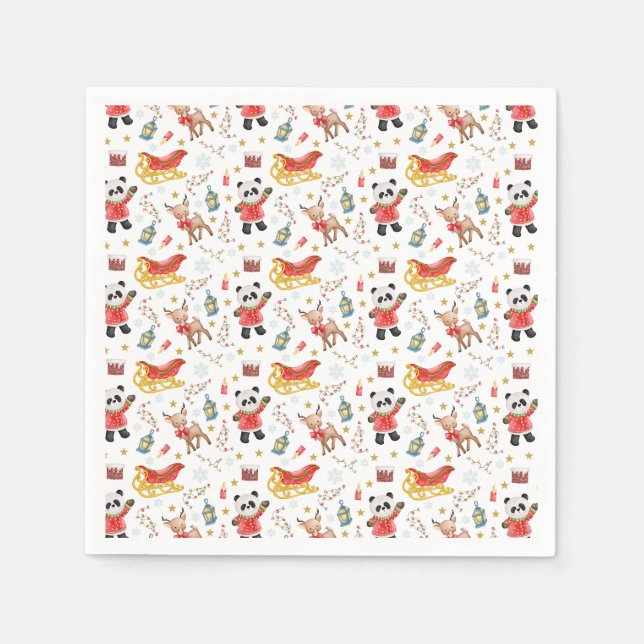 Christmas Animals Napkin (Front)